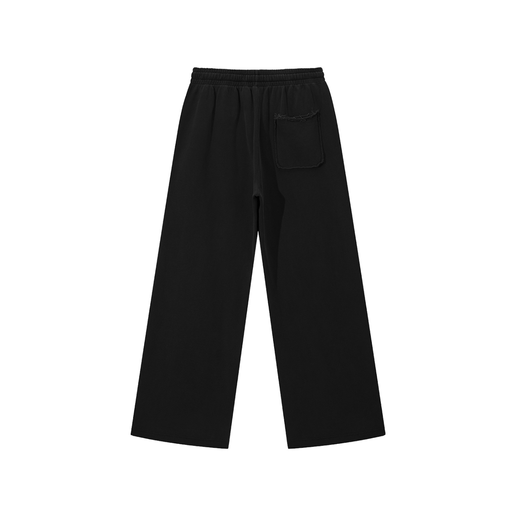 Snow Washed Raw Edge Sweatpants