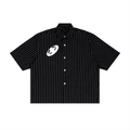 Unisex Striped Boxy Button-Up Shirt